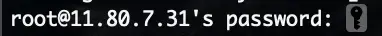 SSH 输入密码